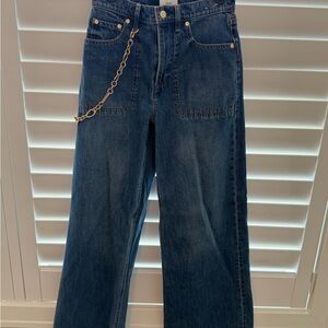 Cult Gaia x Gap Women's wide-Leg Dark Blue Jeans